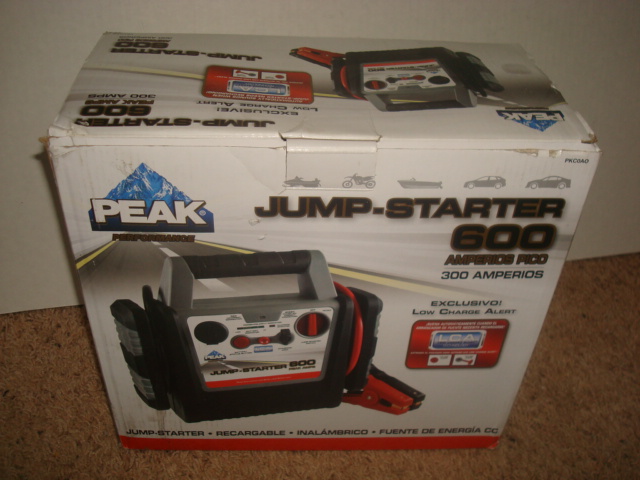 PEAK PKCOAO Jump Starter 300 Amp Battery Charger NEW Compact Portable