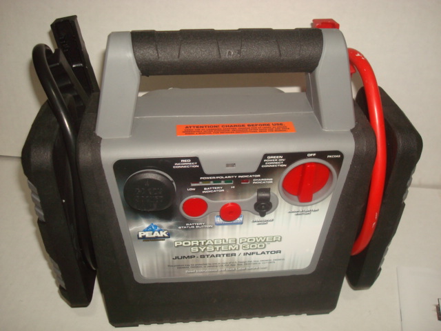 PEAK PKCOAS Jump Starter 300 Amp Battery Charger NEW with Tire Inflator