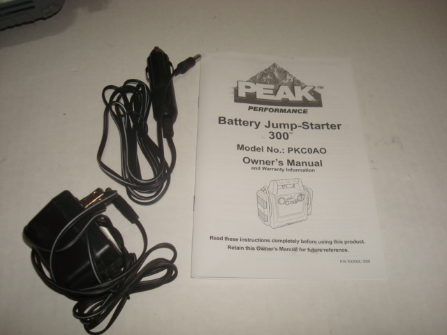 PEAK PKCOAS Jump Starter 300 Amp Battery Charger NEW with Tire Inflator