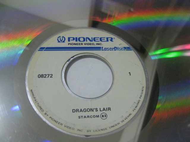 DRAGONS LAIR Arcade Video Game Original Pioneer Laserdisc Starcom
