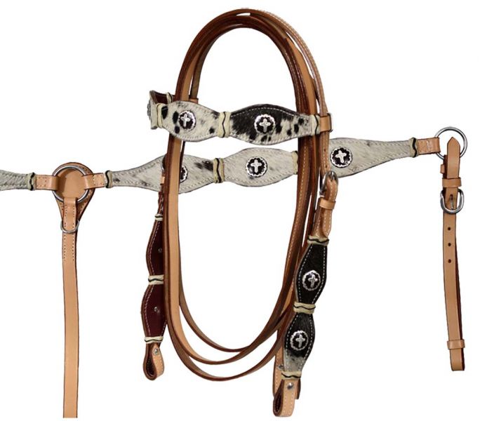 LIGHT OIL Cowhide Covered Bridle Breastcollar and Reins Set! NEW HORSE TACK!! eBay
