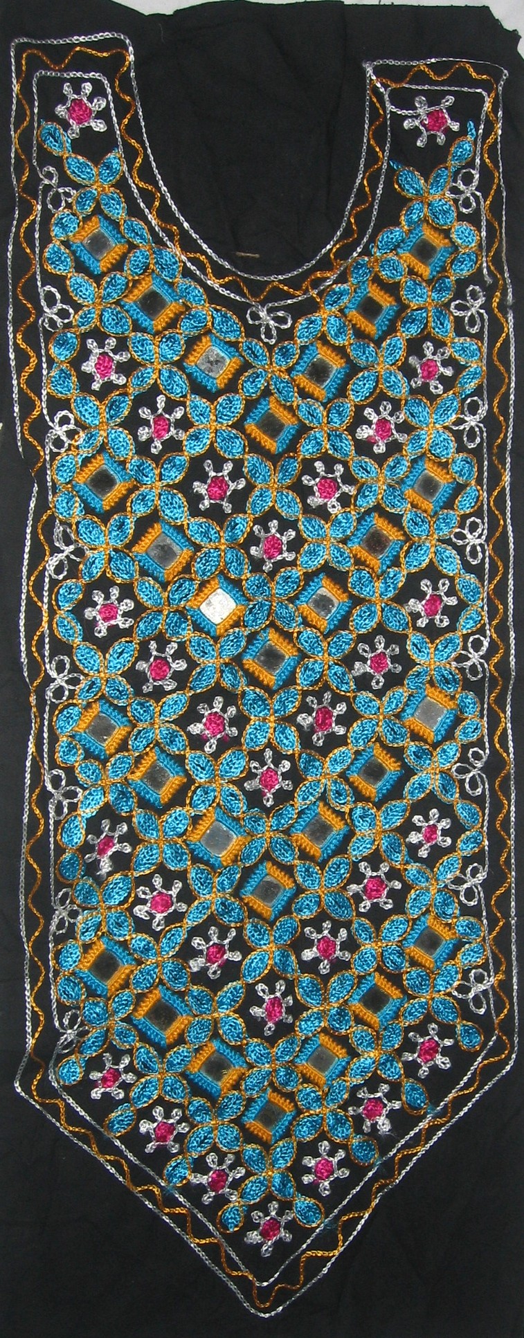 VINTAGE Antique Patch Neck Mirrors Embroidery Applique eBay