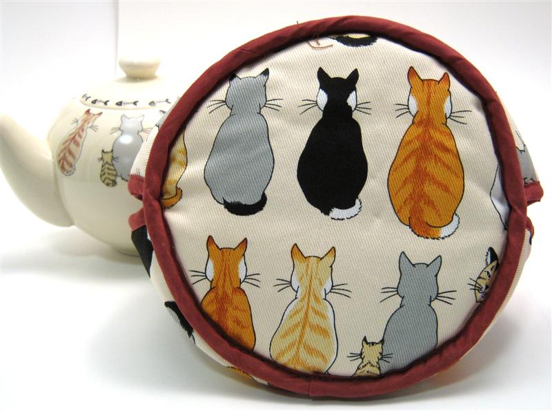 MUFF TEA COSY CATS IN WAITING TEA COZY ULSTER WEAVERS NEW eBay