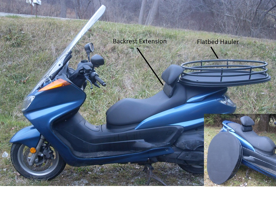 Yamaha Majesty 400 Drivers Driver Backrest back rest seat Black gift eBay