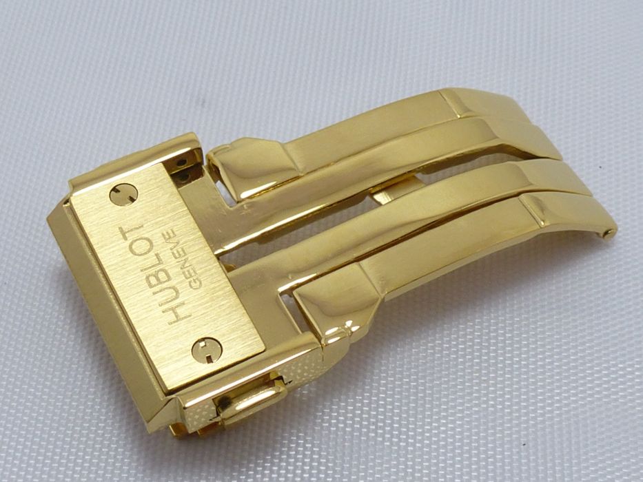 BUCKLE FOR HUBLOT GENEVE WRIST WATCH LEATHER STRAP 22 MM BUCKLE GOLD