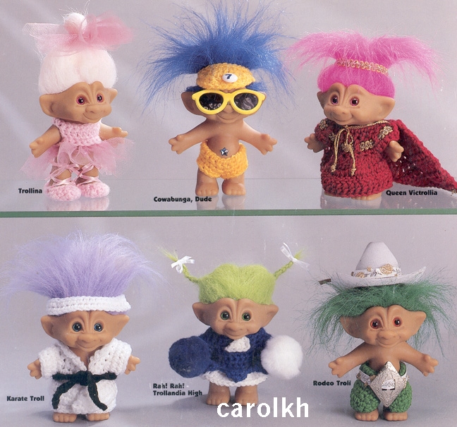 RARE Troll Doll Clothes Wardrobe Crochet Patterns Book eBay
