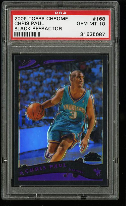 2005 Topps Chrome Black Refractor Chris Paul ROOKIE RC /399 #168