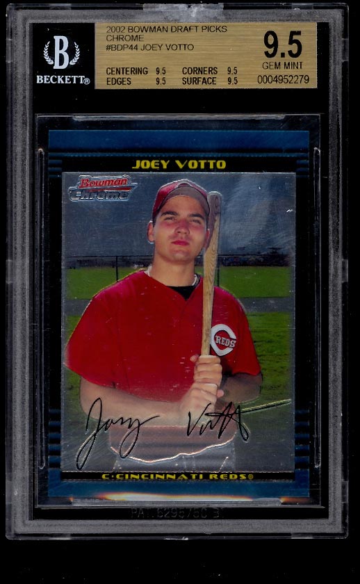 2002 Bowman Chrome Draft Picks Baseball #BDP44 Joey Votto Rookie