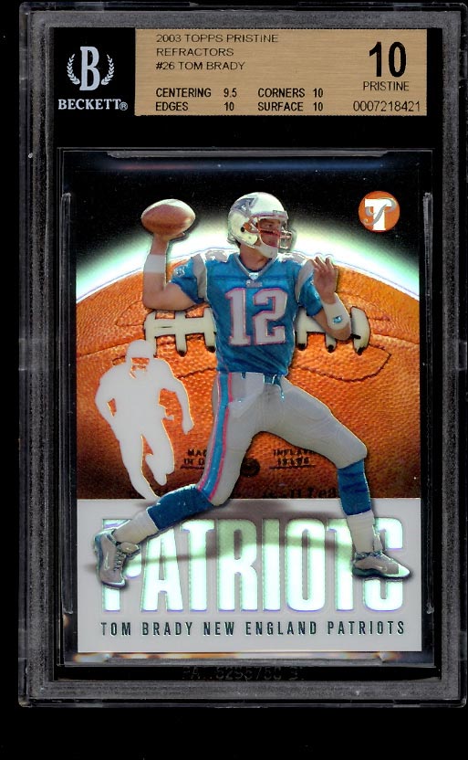 Tom Brady 2003 Topps Card