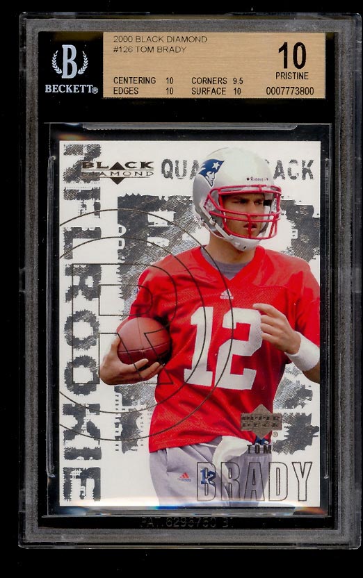 2000 Rookie Phenoms Tom Brady Gold Platinum Limited Edition NFL Rookie  Mint!!