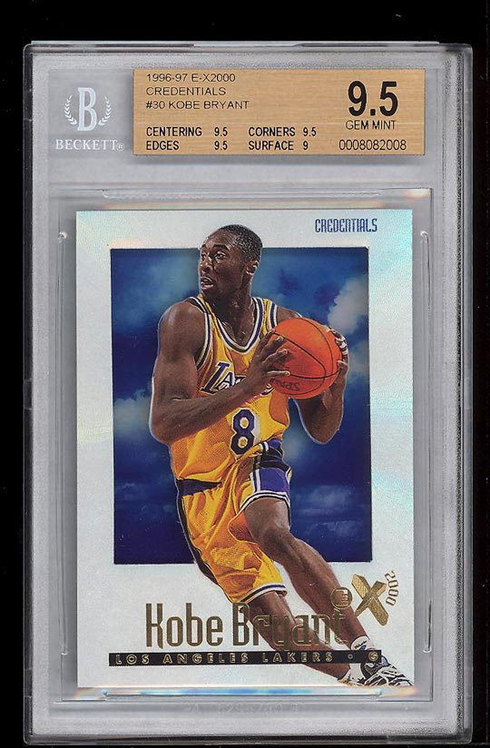 1996 Skybox E-x2000 Credentials Kobe Bryant ROOKIE RC 23/499 #30