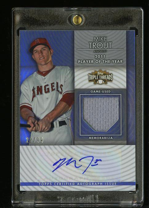 Mike Trout Autograph Signed 2014 Panini Card 301 Angels 