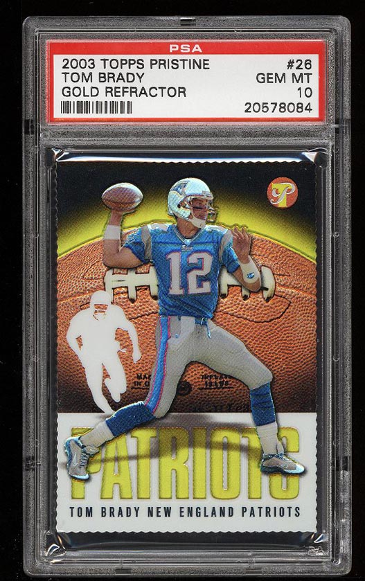 2013 Topps 100 Tom Brady Patriots White Jersey PSA 10 Gem 