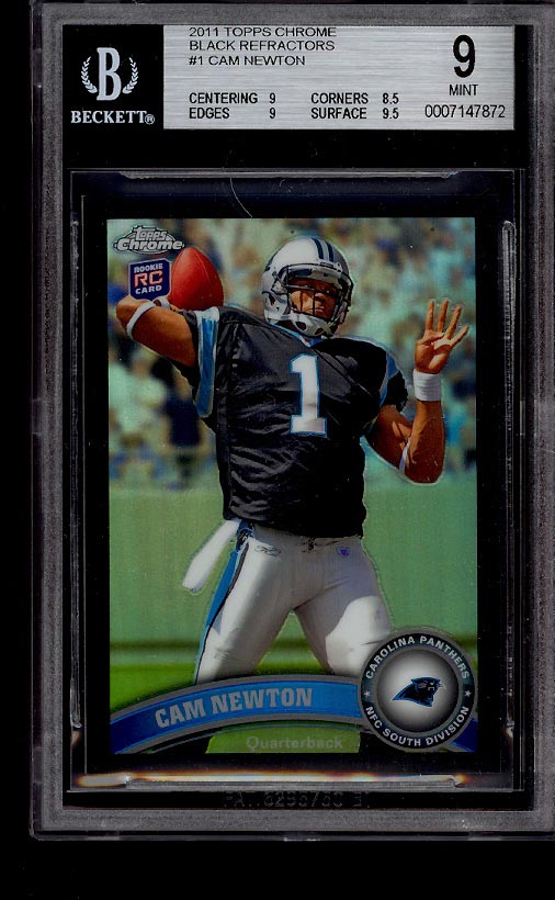 2011 Topps Chrome Orange Refractors #1 Cam Newton Rookie